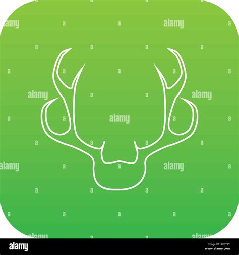 Deer antler icon, outline style Stock Vector Image & Art - Alamy