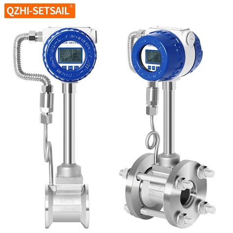2 Inch RS485 Modbus Gas Mass Vortex Flow Meter with T&P Compensation ...
