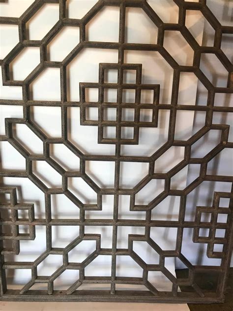Set of Four 19th Century Japanese Lattice Wooden Panels For Sale at ...