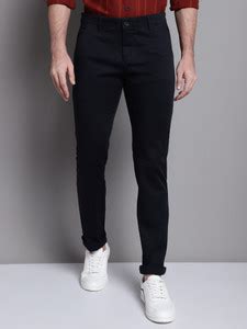 CANTABIL Regular Fit Men Dark Blue Trousers - Buy CANTABIL Regular Fit ...