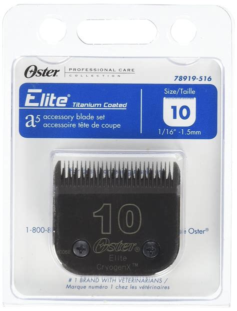 Oster Elite CryogenX Professional Animal Clipper Blade, Size 10 (078919 ...