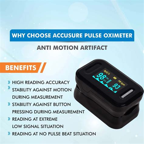 Buy ACCUSURE FINGERTIP PULSE OXIMETER - YK011 Online & Get Upto 60% OFF ...