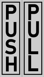 voorkoms Pull Push Sign Board For Office, Hospital, Colleges, Mall ...