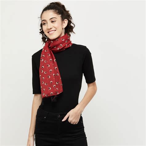 MAX Printed Tassel Detailed Scarf | Max | APIIC Software Layout | Hyderabad