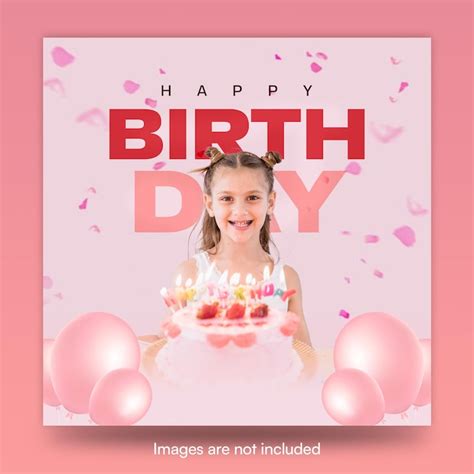 Birthday girl post PSD, High Quality Free PSD Templates for Download ...