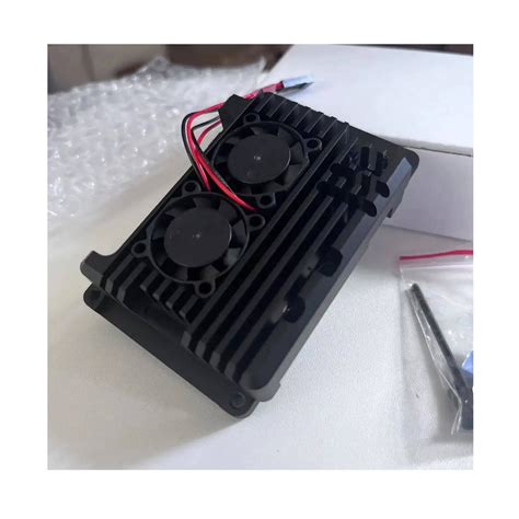 Raspberry Pi 5 Aluminium Case with Dual Cooling Fans 2 Phase Line – REES52