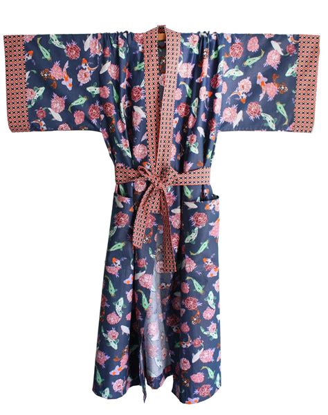 Kimono Koi & Dahlias Size Made to Measure - Etsy