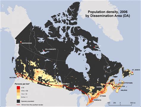 Population Density of Canada 2024 – Canada Population