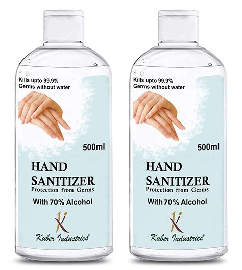 Kuber Industries Aloevera Gel Hand Sanitizer 70% Isopropyl Alcohol ...