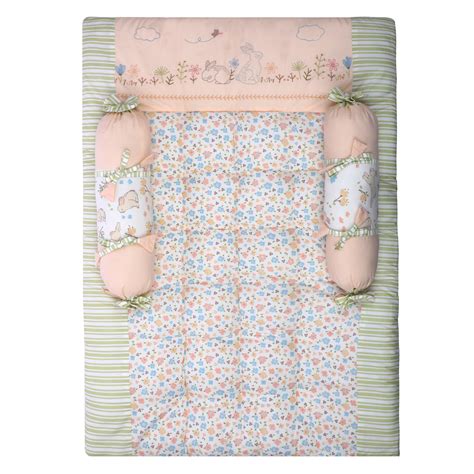 Gadda Set with 2 Bolsters - Bunny Garden | Abracadabra