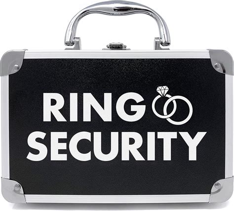 THE RING LEGEND Ring Security Ring Bearer Briefcase with Padded Slits ...