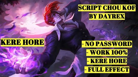Image result for Chou KOF Script No Password