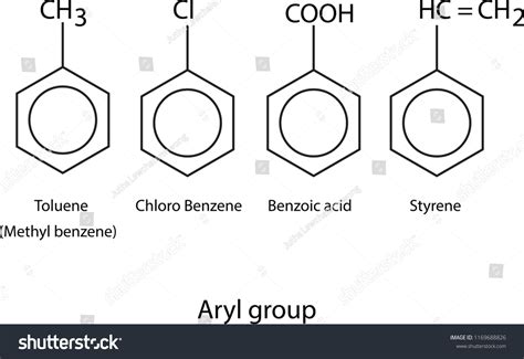 Chemical Structure Aryl Group: เวกเตอร์สต็อก (ปลอดค่าลิขสิทธิ์ ...