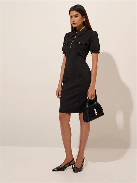 Buy Wardrobe Black Solid Bodycon Dress from Westside