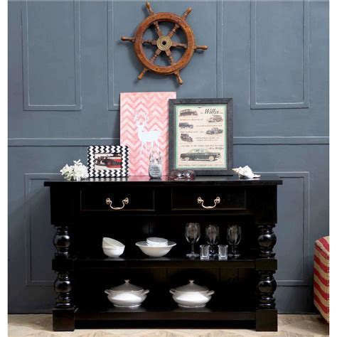 Buy Shiva Console Table Black Online in India | The Home Dekor