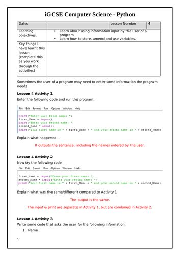 Input Command Python 的图像结果