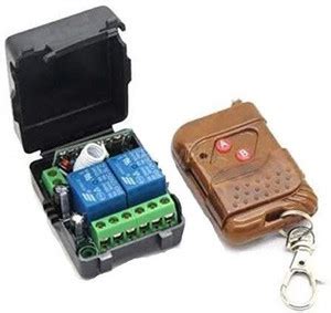 EMERGING TECHNOLOGIES DC 12v 2CH Channel Wireless RF Remote Control ...
