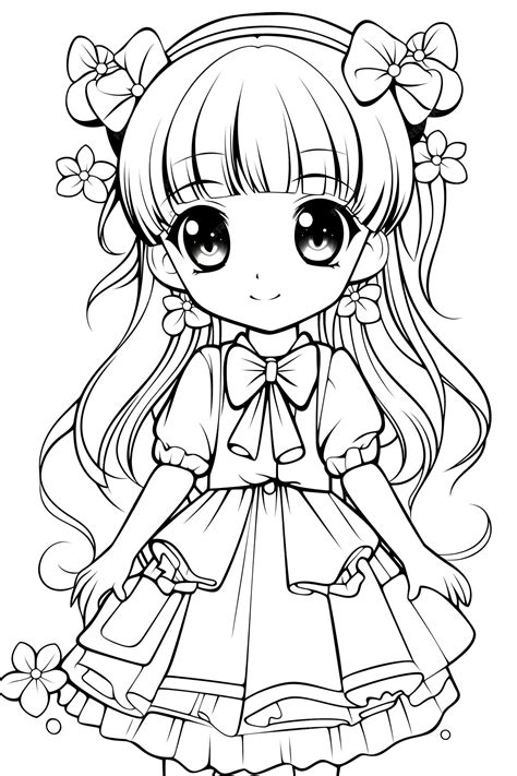 Anime Coloring Pages Kids