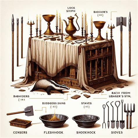 What does Numbers 4:14 mean? | Bible Art