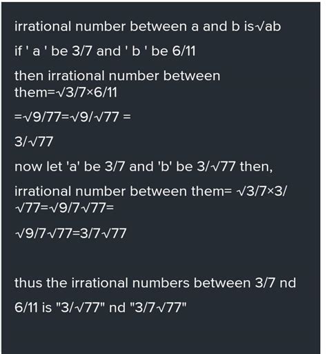 insert 5 irrational number between 2/7 and 6/11 - Brainly.in