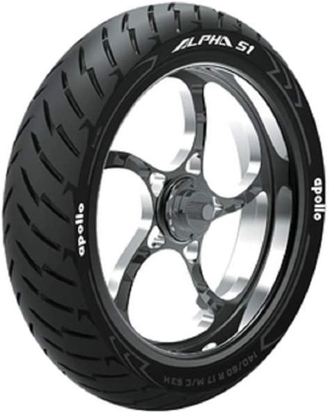 Apollo Tyres Alpha S1 110/80 R17 57H Steel Belted Radial Tubeless Bike ...