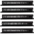 BOXNUBE 1U 22 Slot Rack Mount Horizontal Cable Manager Duct Raceway ...