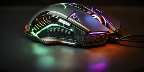 Gaming Mouse with Rgb Led Light Stock Illustration - Illustration of design, font: 269976859