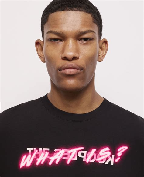T-shirt Homme What is noir | The Kooples - France