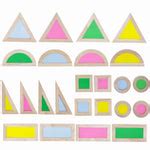Wooden Acrylic Rainbow Building Blocks Toy (24 Pcs) – nestatoys