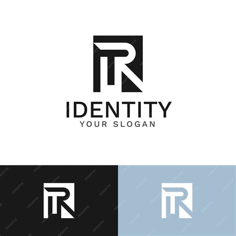Logo monogramme rt design plat | Vecteur Gratuite