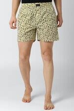 Buy Men Yellow Print Boxers Online - 545172 | Peter England