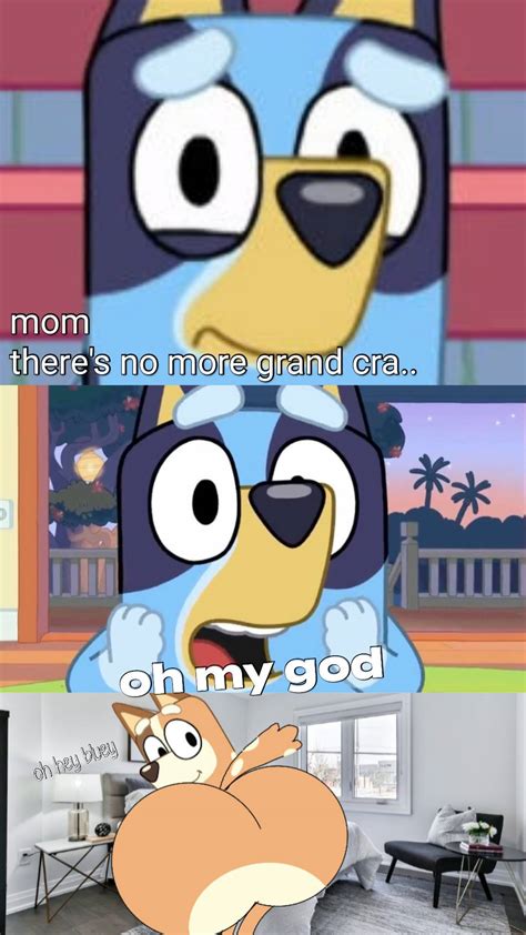 Bluey saw her mom's giant bum by brad090904 on DeviantArt