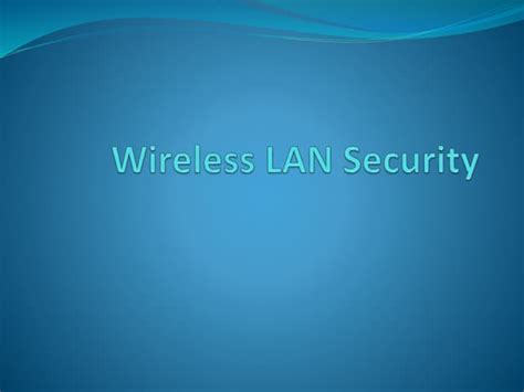 Image result for Wireless LAN Network Security