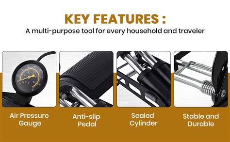 Honor Double Cylinder Portable High Pressure Foot Air Pump Compressor ...