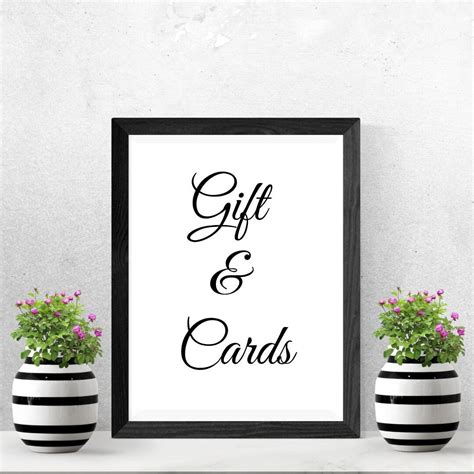 Gifts & Cards Sign - Cards Sign - Wedding Signs - Sign for Wedding ...