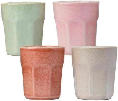 Buy Anko Glazed Ceramic Chai Cups Set of 4 | 260ml | Microwave ...