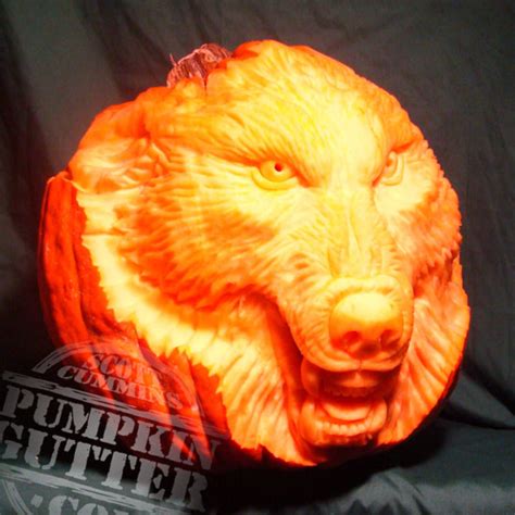 Pumpkin Carving Designs Wolf
