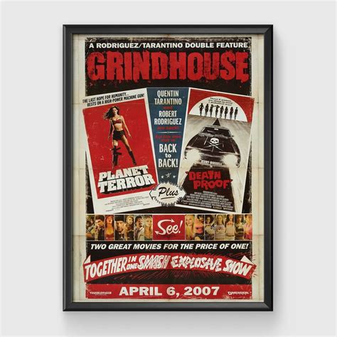 Grindhouse Death Proof Poster Grindhouse Death Proof Planet Terror