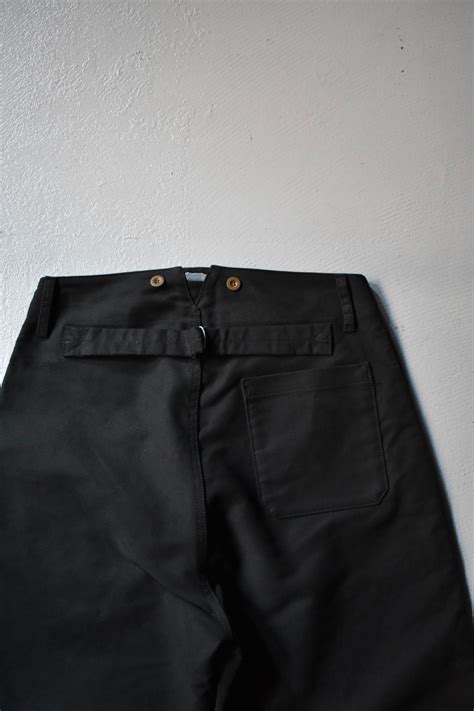 “NEW“ MOLESKIN“ FRENCH CHINA STYLE WORK PANTS“ “BLACK“ | KEY WEB STORE