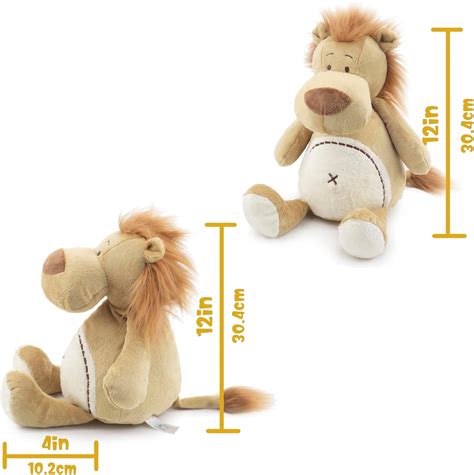MR ViviCare Warmable Lion Stuffed Animals, Microwavable Heating Pads ...
