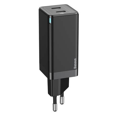 Baseus Gan Mini Type-C and USB 45W Dual Port Output Quick Travel Charg ...