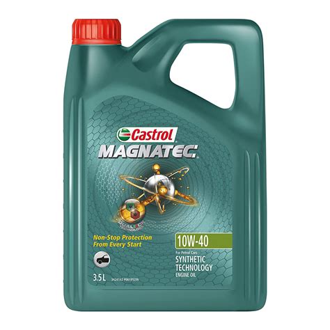 Castrol MAGNATEC 10W-40 PART-Synthetic Engine Oil for Petrol Cars 3.5L ...