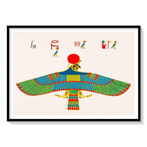Hawk emblem of Ra illustration from Pantheon Egyptien: Buy Egyptian ...