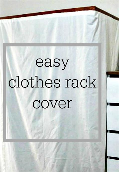 DIY Clothes Rack Cover Tutorial