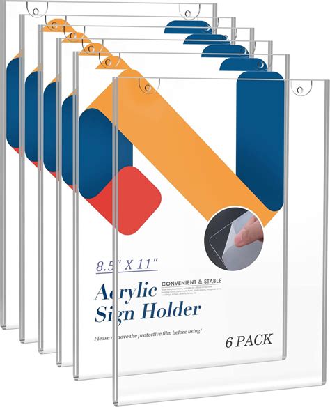 Buy Acrylic Sign Holder 8.5 x 11, Relx Acrylic Display Stand with ...