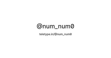 @num_num0 — Teletype
