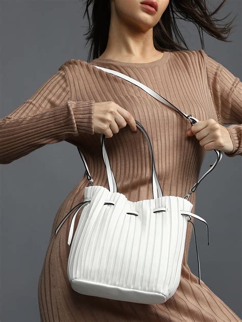 Haute Sauce White Structured Handheld Bag