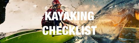 Kayaking Checklist: Sierra