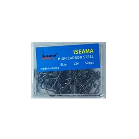 Lucana Iseama High Carbon Steel Hooks | Size: #4-15 | 50-100pcs/box ...