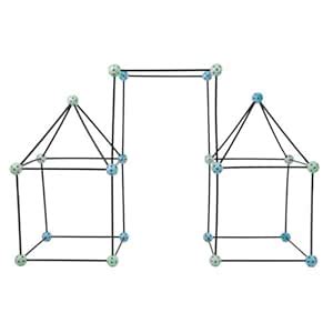 Construction Fort Building Toy Set for Kids with 60 Pieces - Build and ...